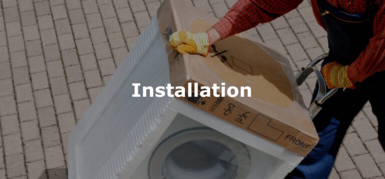 installation av tvättmaskin